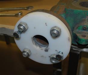 Former bolted onto flange face